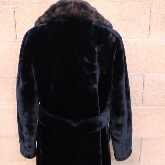 Vintage Borgazia Faux Fur Deep Pile Fabric by Borg Textiles Shearling Fur Coat B - Picture 6 of 15